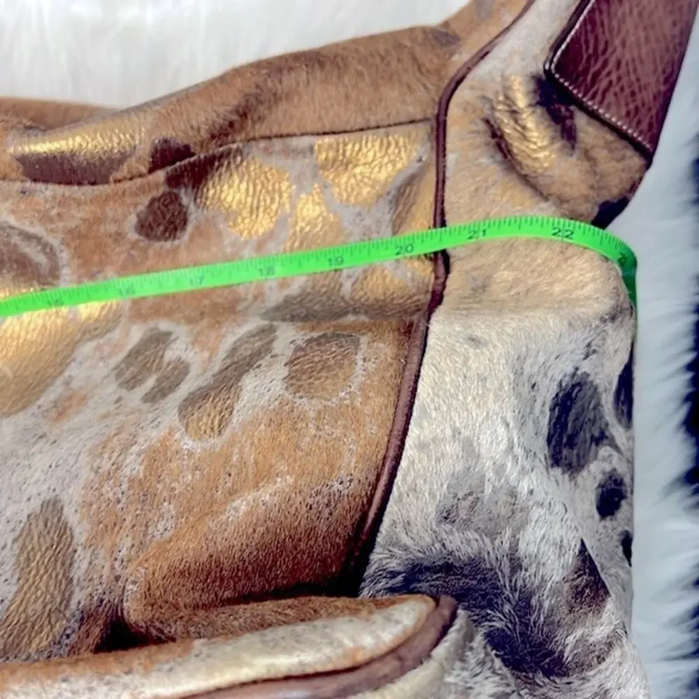 Terrida Tangaroa Venezia Animal Print Leather Travel Duffle Weekend Bag - Picture 11 of 16